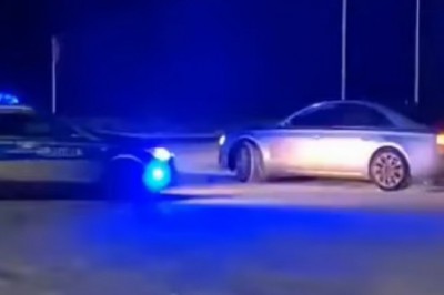 Strzały podczas pościgu za pijanym kierowcą Audi. Opublikowano nagranie