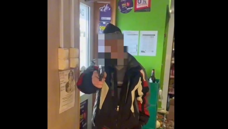 Miał 3-promile wycelował w ekspedientkę i zażądał papierosów. Ekspedientka nagrała zajście