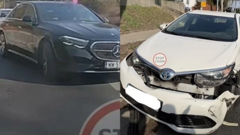 Ten film podzielił internautów. Kobieta z Mercedesa kasuje przód Toyoty - Warszawa