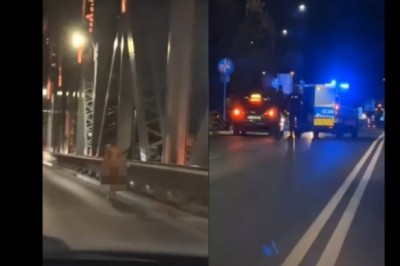 Nagi mężczyzna na moście w Toruniu. Policja chce deportacji 25-latka z Zimbabwe