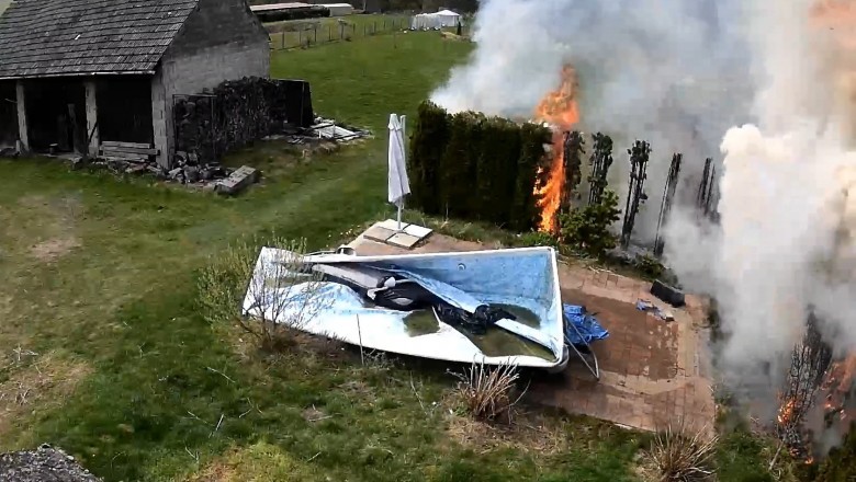 Sąsiad zwyzywał, a następnie podpalił sąsiada. Został aresztowany na 3-miesiące. Policja opublikowała nagranie.