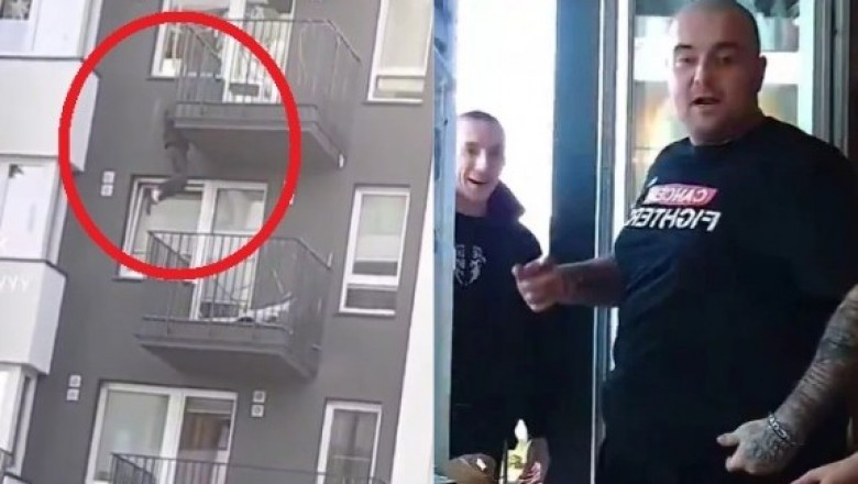 Wspiął się po balkonach do mieszkania Łatwoganga i Bedeosa podczas streama. Jest nagranie