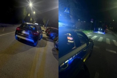 Pijana Ukrainka wjechała Mercedesem w autobus. Twierdziła, że jest bogatą prawniczką i chciała przekupić policjantów. Miała 2,5 promila