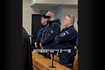"Dożywocie ku**y je**ne!" Skazany na dożywocie zwyzywał skład sędziowski